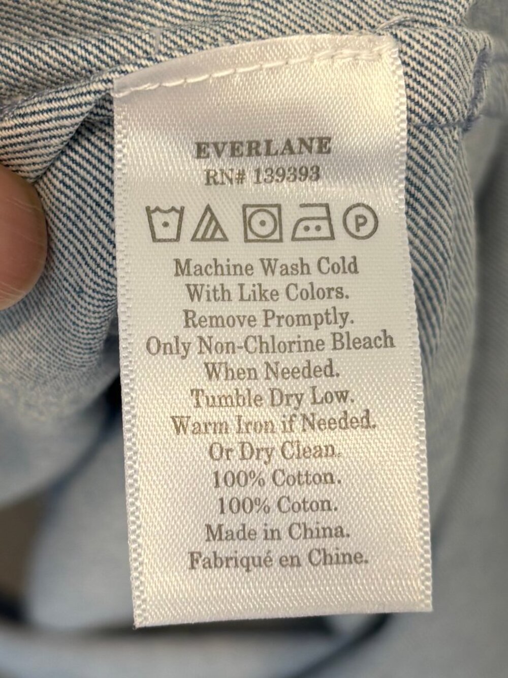 Everlane Split-Collar Denim Dress (10) - Picture 7 of 7